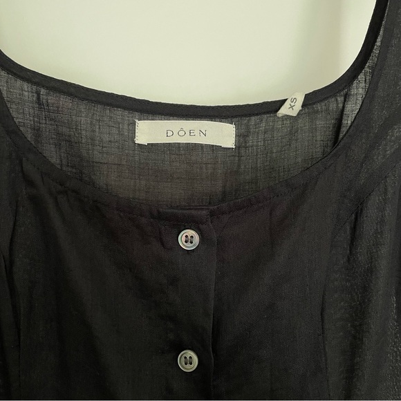 Doen Black Lantana Button Up Maxi Dress XS - Picture 7 of 9